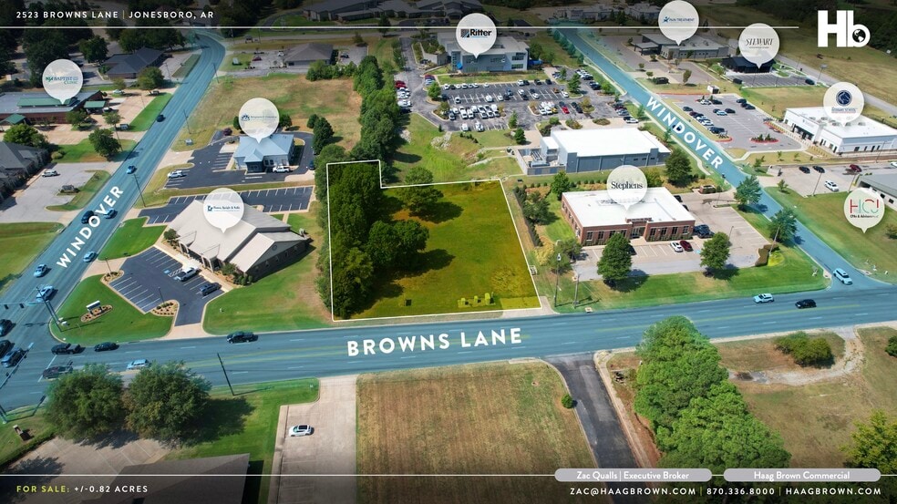 2523 Browns Ln, Jonesboro, AR for sale - Aerial - Image 2 of 3