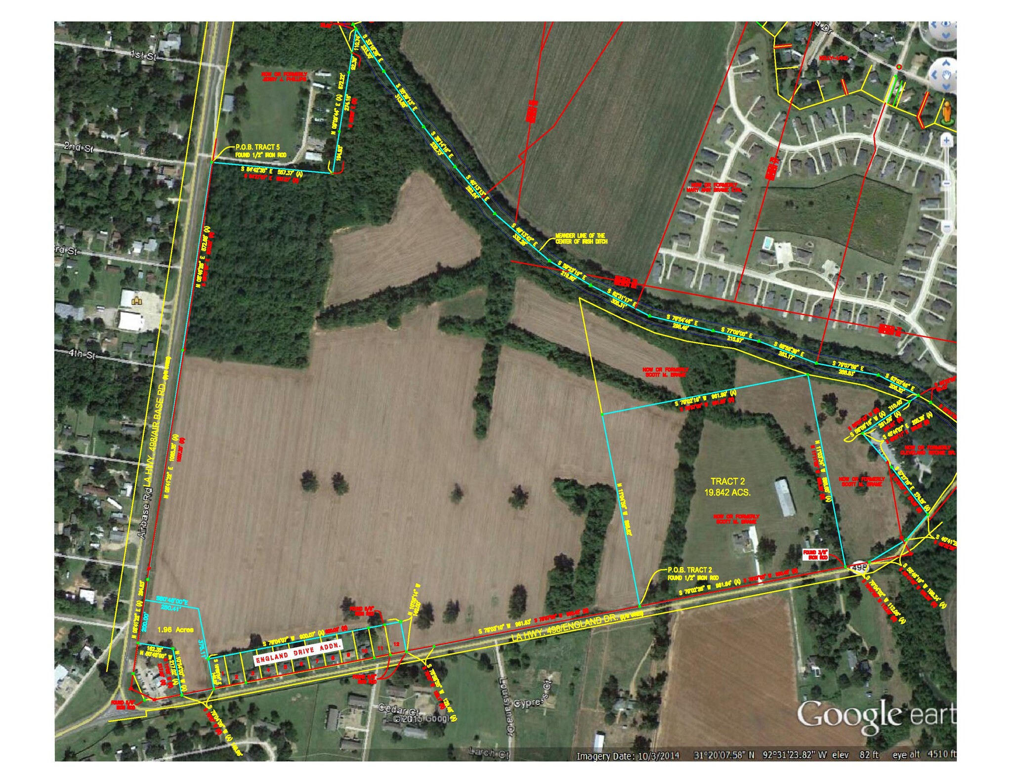 TBD Airbase rd, Alexandria, LA for sale Aerial- Image 1 of 7