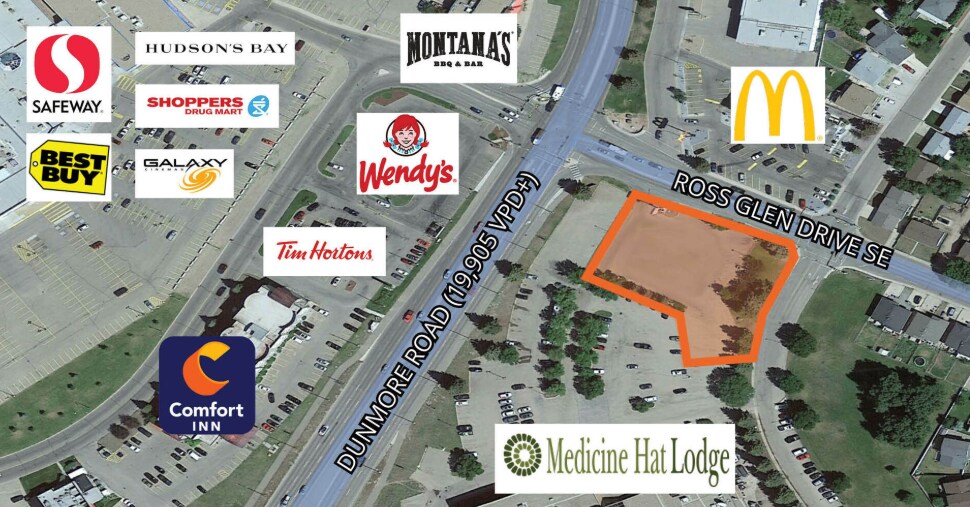 1071 Ross Glen Dr SE, Medicine Hat, AB à vendre Aérien- Image 1 de 1