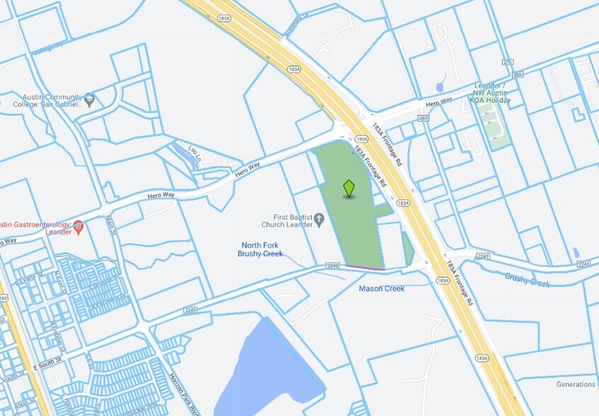 9701 183A Toll Road, Leander, TX à vendre - Plan cadastral - Image 3 de 4