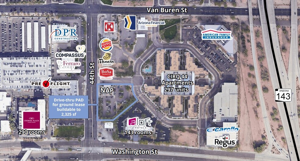 NEC 44th St & Washington St, Phoenix, AZ for lease - Building Photo - Image 1 of 1