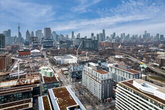 446 Front St E, Toronto, ON - Aerial map view