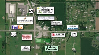 10847 NE Highway 69, Pittsburg, KS - Aerial map view - Image1