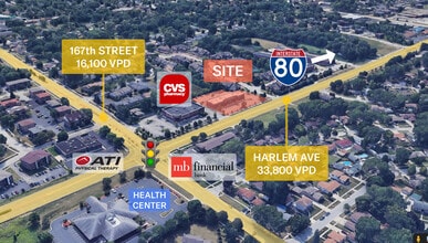 16703 S Harlem Ave, Tinley Park, IL - Aérien  Vue de la carte - Image1