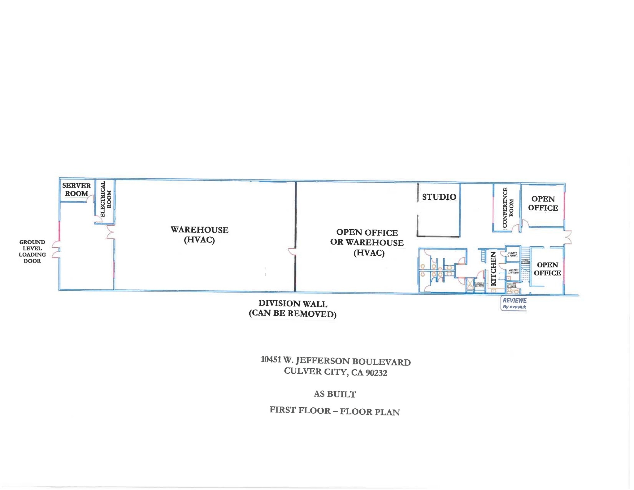 10451-10463 W Jefferson Blvd, Culver City, CA for lease Site Plan- Image 1 of 1