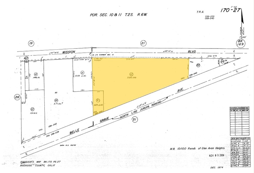 9300 Mission Blvd, Jurupa Valley, CA à vendre - Plan cadastral - Image 1 de 1