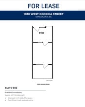 1030 W Georgia St, Vancouver, BC à louer Plan d’étage- Image 1 de 1