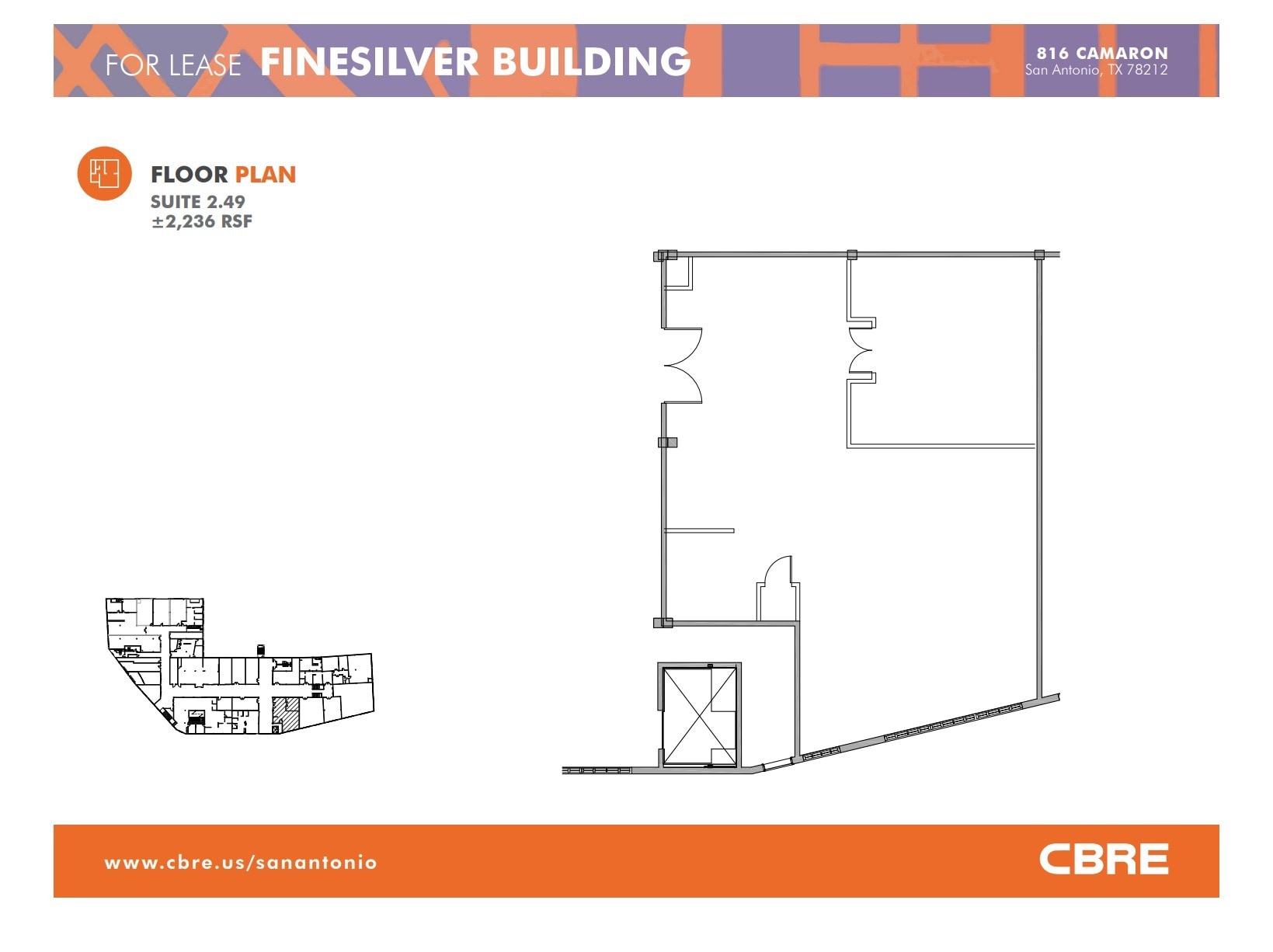 816 Camaron St, San Antonio, TX for lease Floor Plan- Image 1 of 1