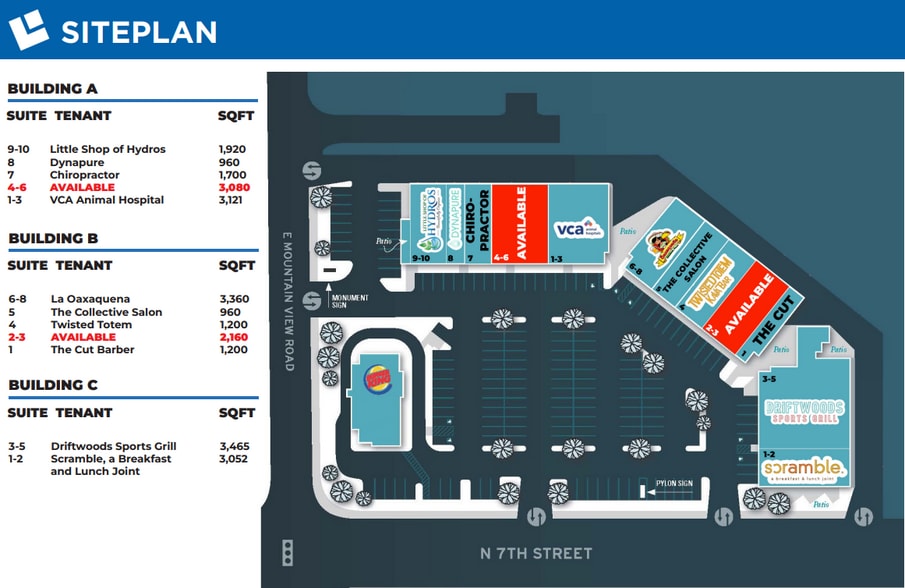 9812-9832 N 7th St, Phoenix, AZ for lease - Building Photo - Image 2 of 12