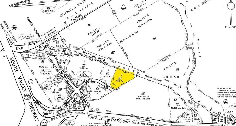 981 Renz Ln, Gilroy, CA à vendre - Plan cadastral - Image 2 de 2