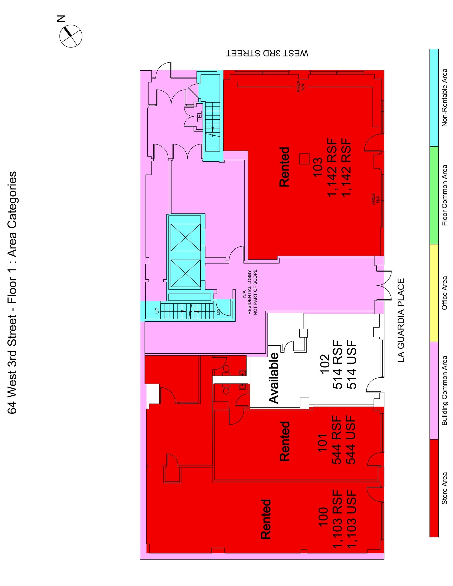 64-66 W Third St, New York, NY for lease Site Plan- Image 1 of 7