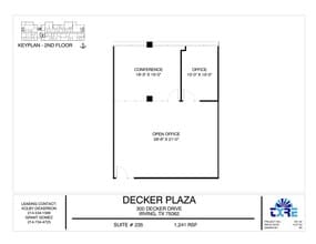 300 Decker Dr, Irving, TX à louer Plan d’étage- Image 1 de 1