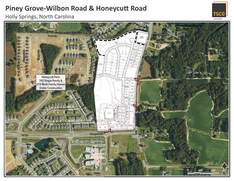 1100 Piney Grove Wilbon Rd, Holly Springs, NC à louer - Photo du bâtiment - Image 2 de 3