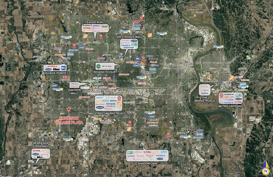 16919 Audrey St, Omaha, NE for lease - Aerial - Image 2 of 3