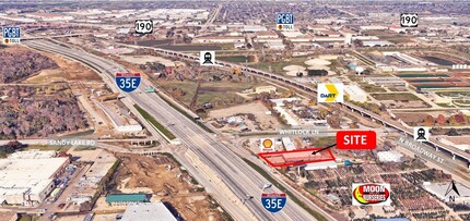 1942 N IH 35E/Stemmons Fwy, Carrollton, TX - Aérien  Vue de la carte