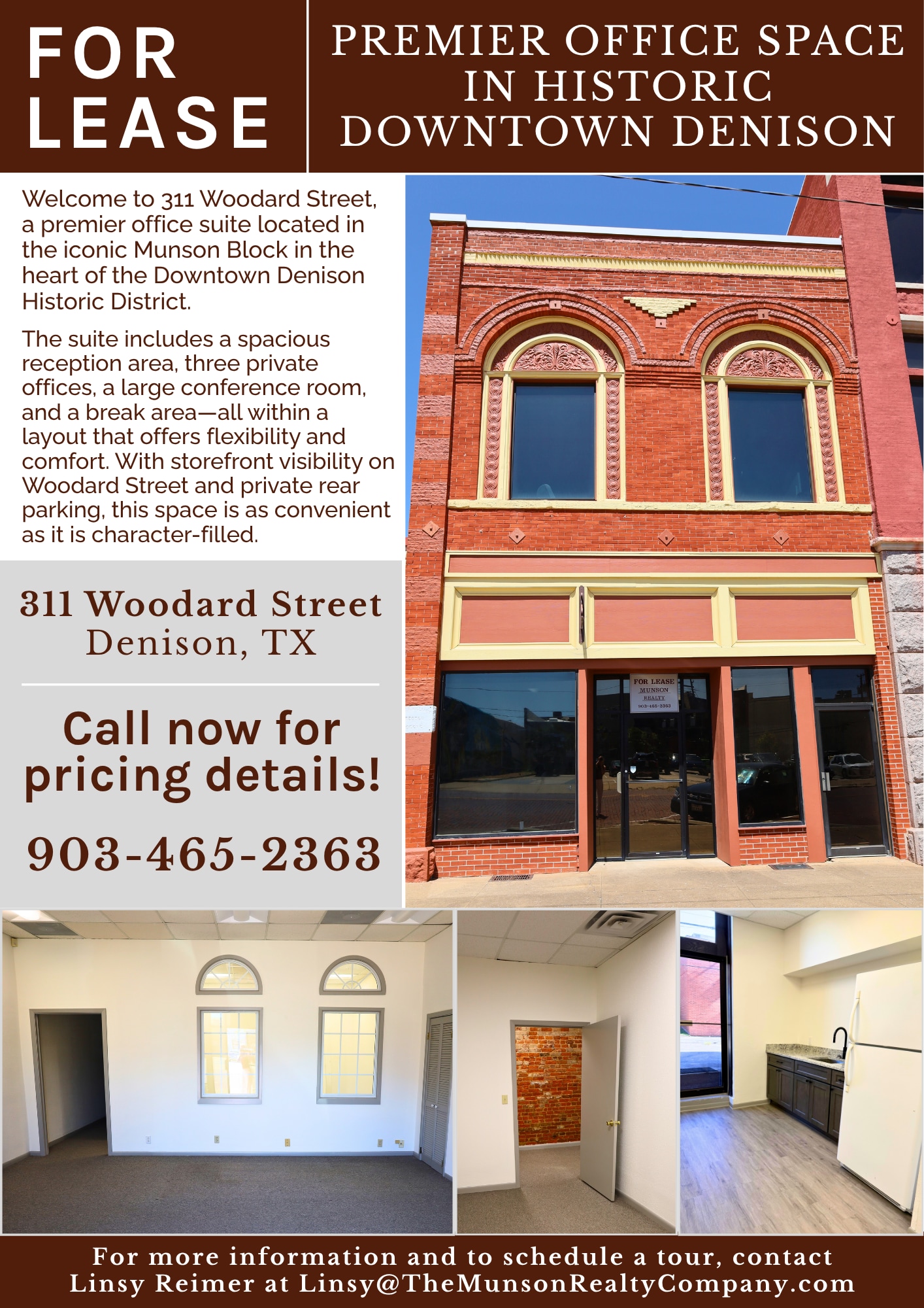 301-305 W Woodard St, Denison, TX à louer Photo intérieure- Image 1 de 2