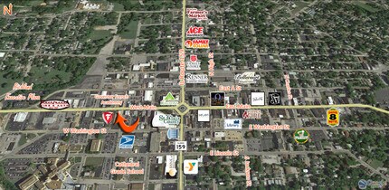 204 W Main St, Belleville, IL - AÉRIEN  Vue de la carte