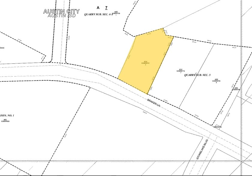 4314 W Braker Ln, Austin, TX for lease - Plat Map - Image 2 of 4