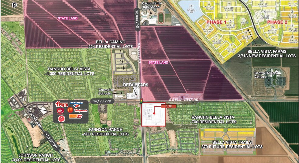SEC Bella Vista & Gantzel Rd, San Tan Valley, AZ à louer - Photo du bâtiment - Image 2 de 2