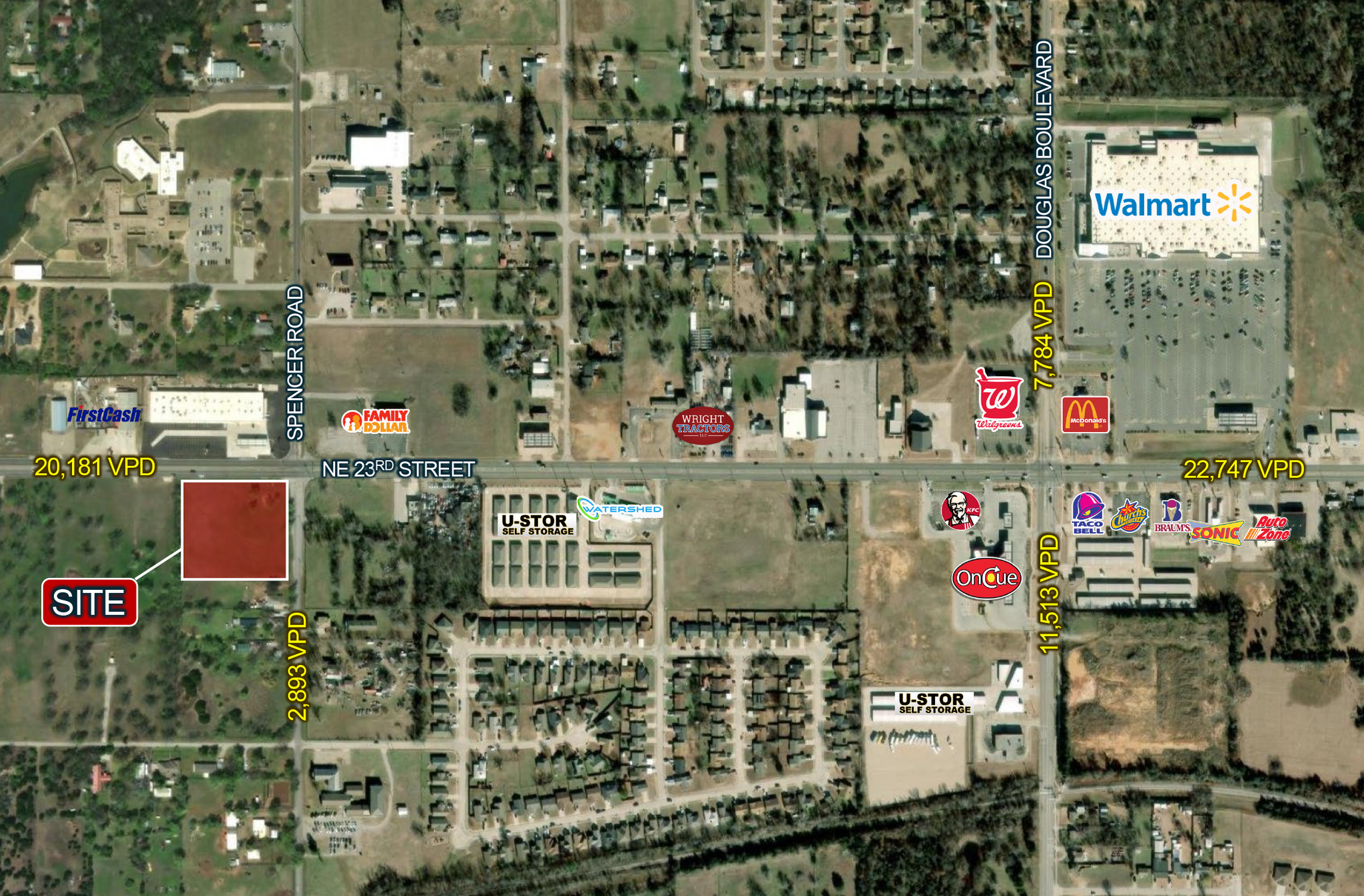 8400 23rd st, Oklahoma City, OK for sale Aerial- Image 1 of 2