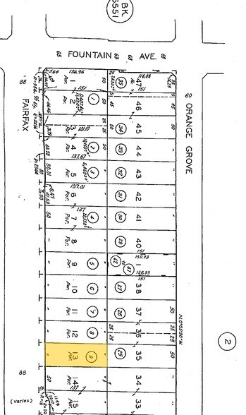 1224 N Fairfax Ave, West Hollywood, CA à vendre - Plan cadastral - Image 2 de 26