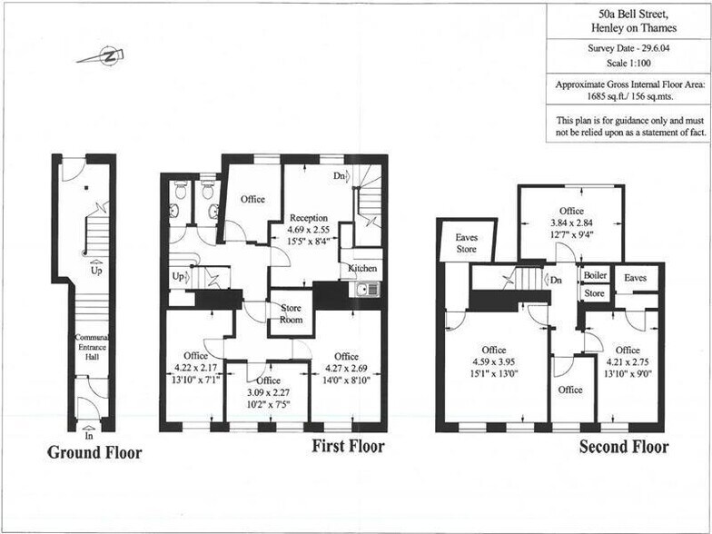 50a Bell St, Henley On Thames à louer - Plan d’étage - Image 2 de 5