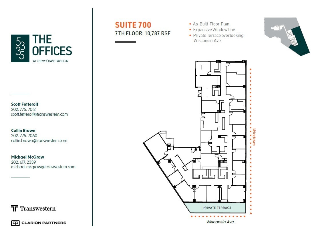 5335 Wisconsin Ave NW, Washington, DC à louer Plan d’étage- Image 1 de 1