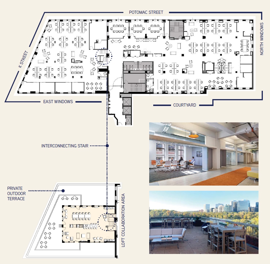 3299 K St NW, Washington, DC for lease Floor Plan- Image 1 of 7