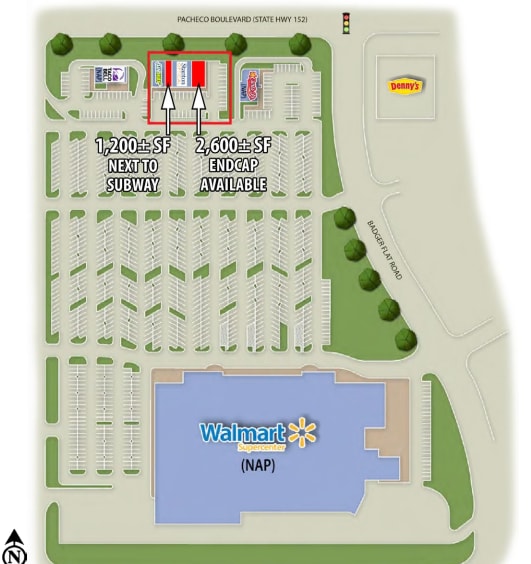 1561 W Pacheco Blvd, Los Banos, CA for lease Site Plan- Image 1 of 1