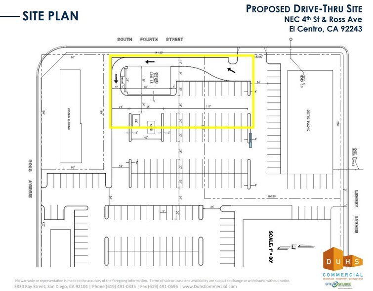 4th St, El Centro, CA for lease - Site Plan - Image 2 of 2