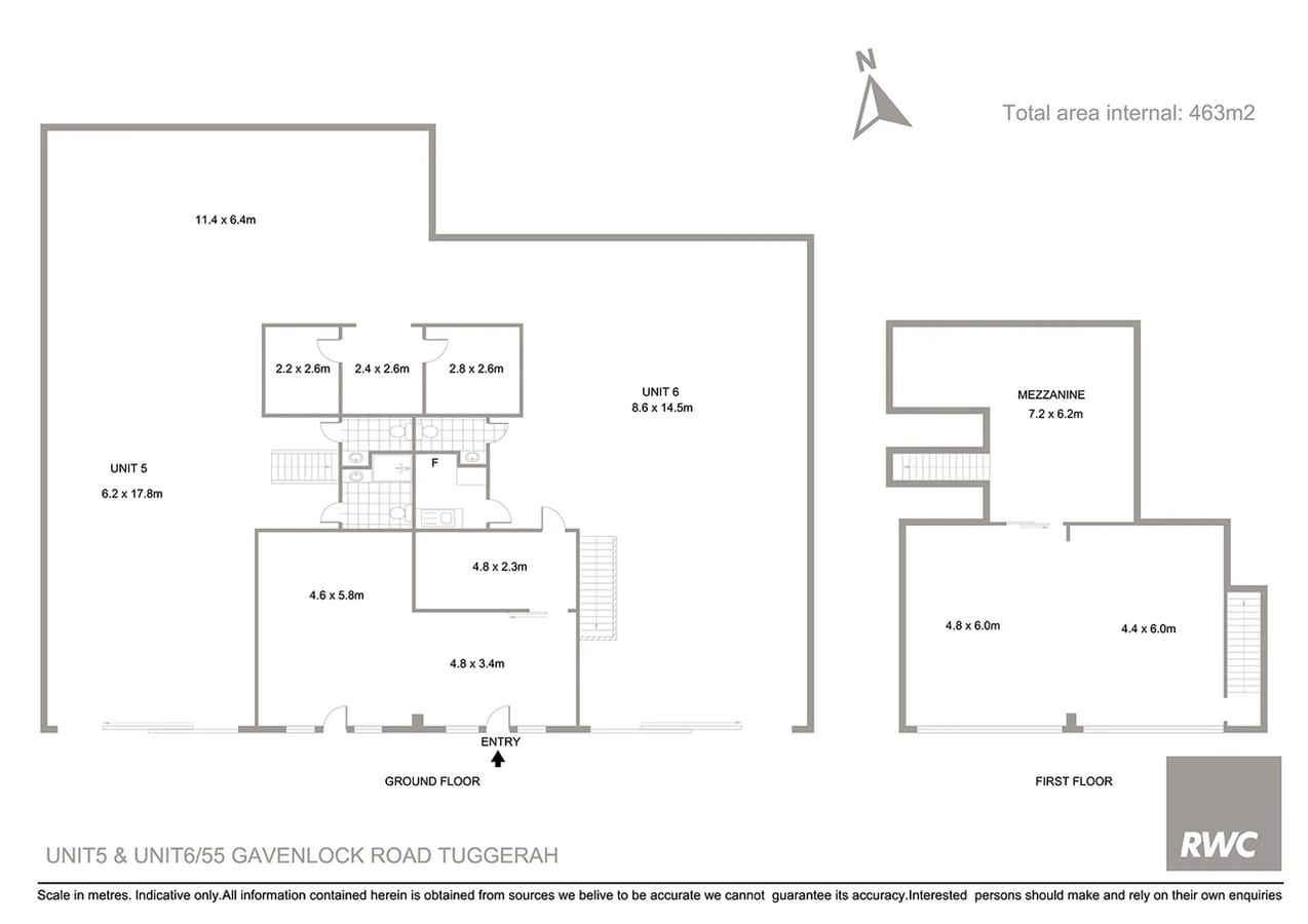 55 Gavenlock Rd, Tuggerah, NSW 2259 - Unité Unit 6 - - Plan d’étage - Image 1 of 7