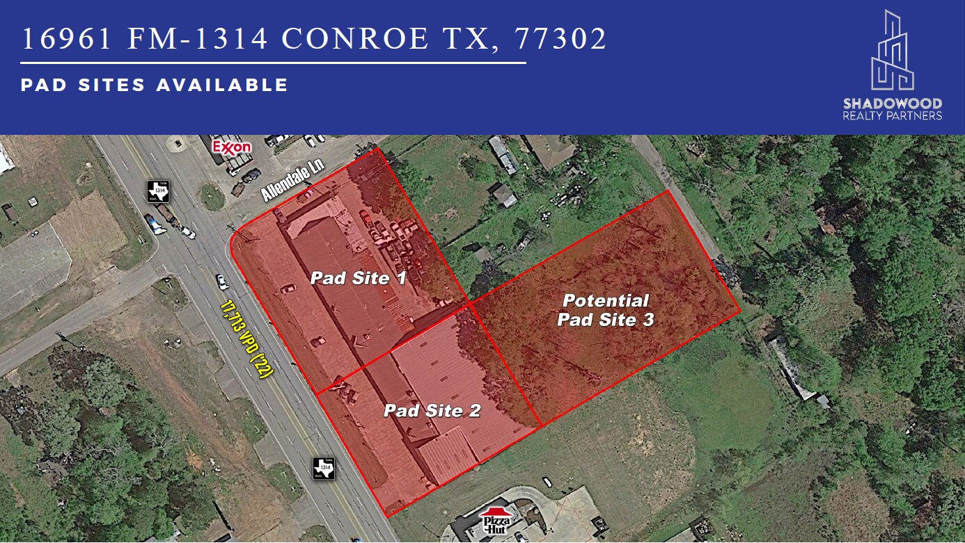 16961 FM 1314, Conroe, TX à louer Plan de site- Image 1 de 6