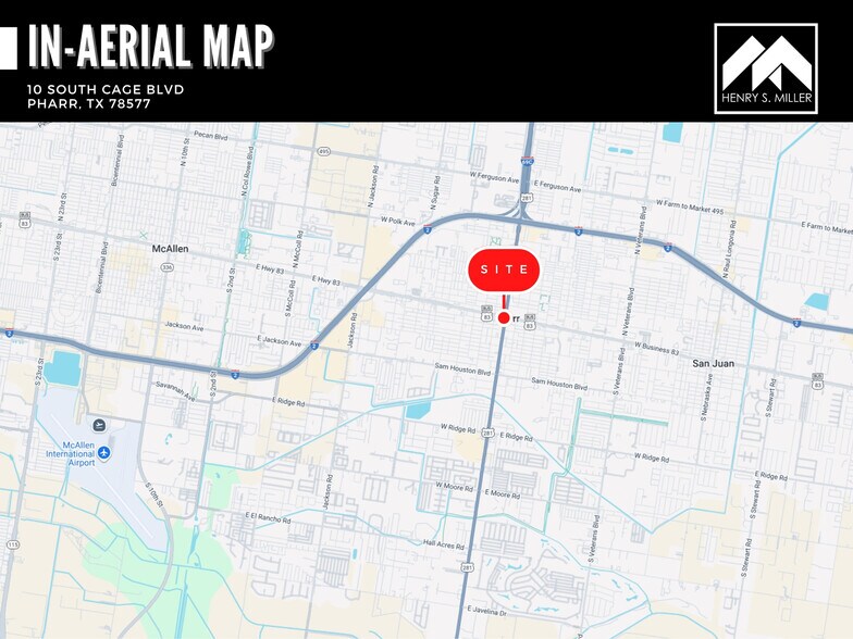 10 S Cage Blvd, Pharr, TX à louer - Aérien - Image 2 de 3