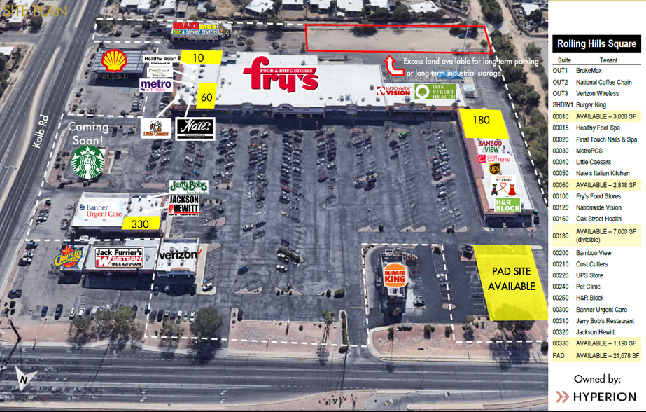 7000 E Golf Links Rd, Tucson, AZ for lease - Site Plan - Image 1 of 1