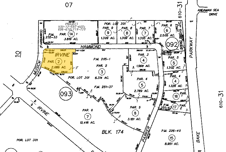 17 Hammond, Irvine, CA for lease - Plat Map - Image 2 of 3