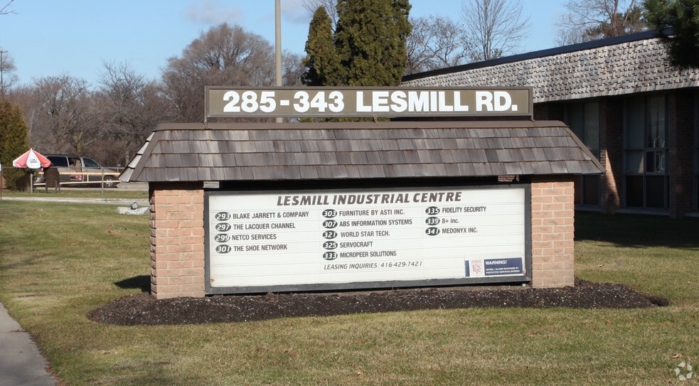 285-295 Lesmill Rd, Toronto, ON for lease - Building Photo - Image 3 of 4
