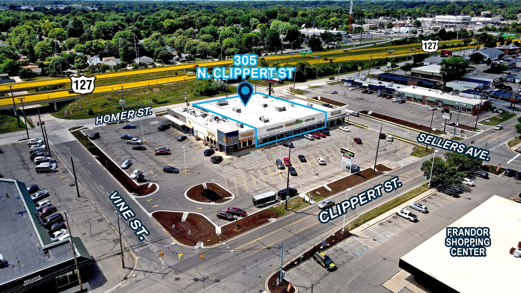 301-325 N Clippert St, Lansing, MI for lease Map- Image 1 of 3