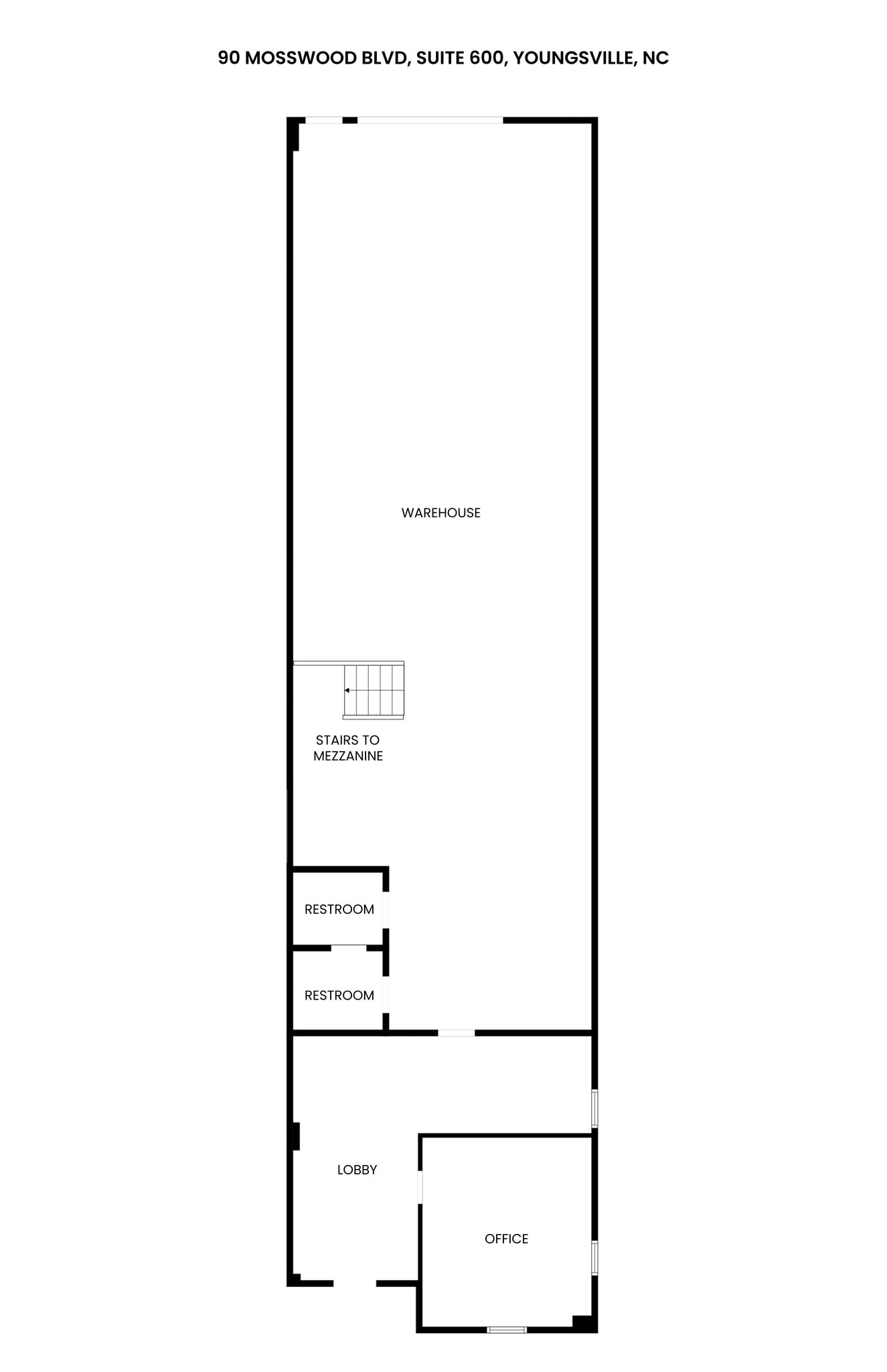 90 Mosswood Blvd, Youngsville, NC à louer Plan de site- Image 1 de 1