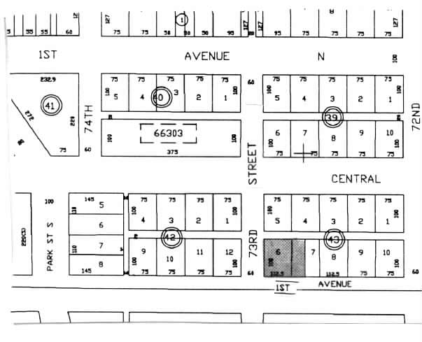 7235 1st Ave S, Saint Petersburg, FL for lease - Plat Map - Image 2 of 6
