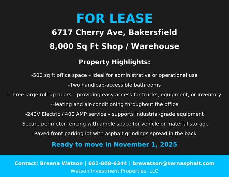 6717 Cherry ave, Bakersfield, CA à louer - Photo du bâtiment - Image 2 de 8