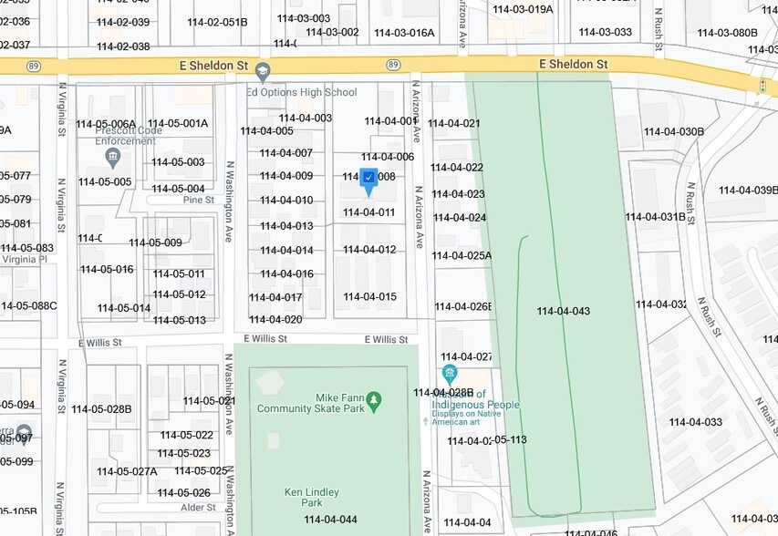 214 N Arizona Ave, Prescott, AZ for sale - Plat Map - Image 2 of 3