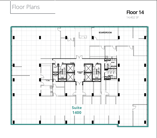 840 7th Ave SW, Calgary, AB à louer Plan d’étage- Image 1 de 1