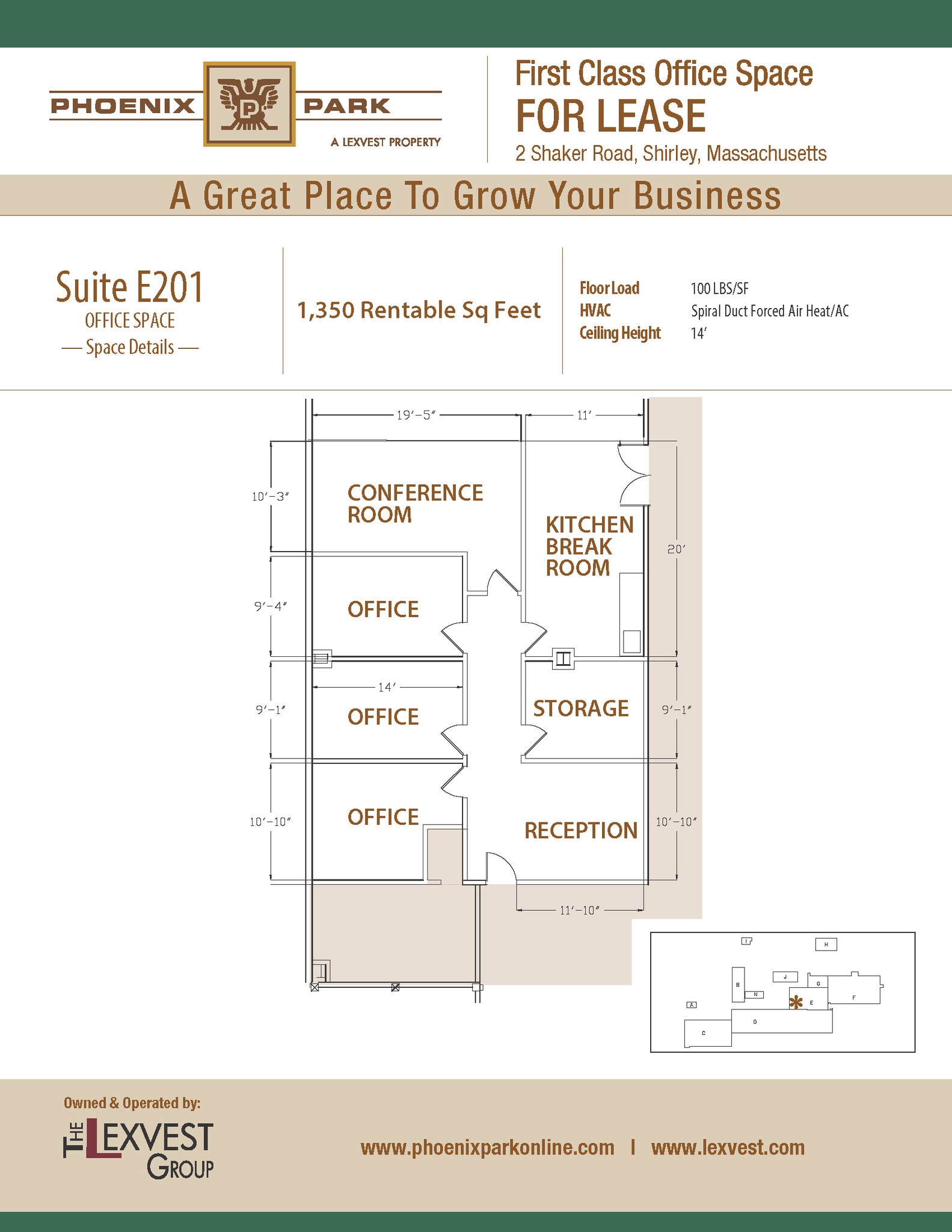 2 Shaker Rd, Shirley, MA à louer Plan d’étage- Image 1 de 1