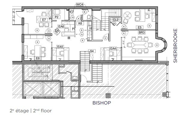 1428-1430 Rue Sherbrooke O O, Montréal, QC à louer Plan d’étage- Image 1 de 1