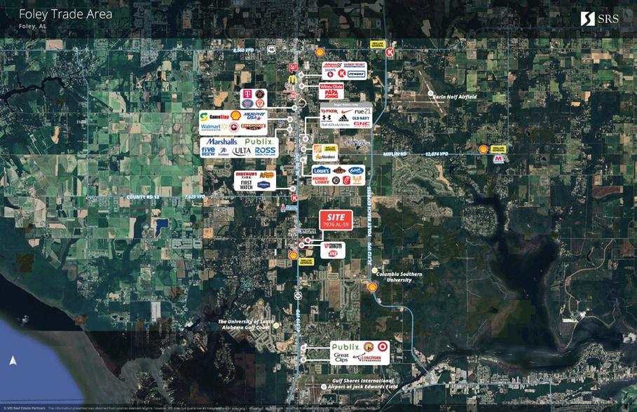 AL 59 Hwy, Foley, AL for sale - Aerial - Image 2 of 3