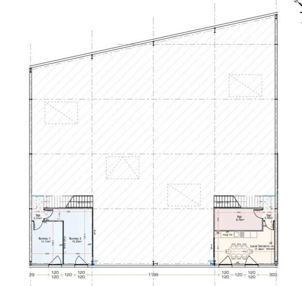 Flex dans Chaponost à louer - Plan d’étage - Image 2 de 4