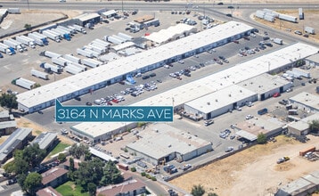 3164 N Marks Ave, Fresno, CA - Aerial map view