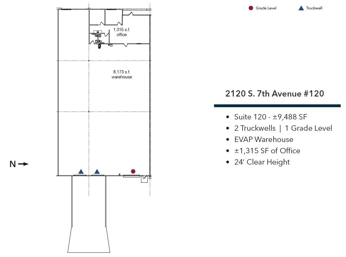 2120 S 7th Ave, Phoenix, AZ for lease Floor Plan- Image 1 of 1
