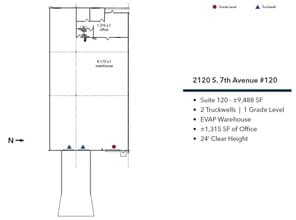 2120 S 7th Ave, Phoenix, AZ for lease Floor Plan- Image 1 of 1