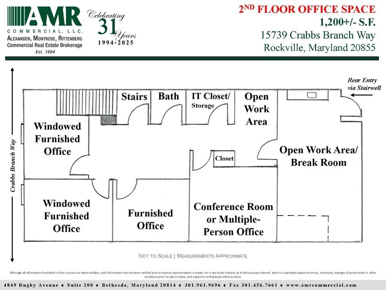 15701-15757 Crabbs Branch Way, Rockville, MD à louer - Plan d’étage - Image 2 de 10